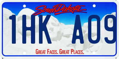 SD license plate 1HKA09
