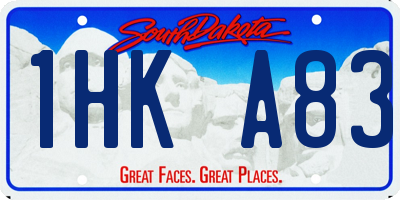 SD license plate 1HKA83