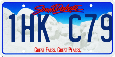 SD license plate 1HKC79