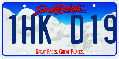 SD license plate 1HKD19