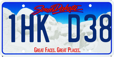 SD license plate 1HKD38