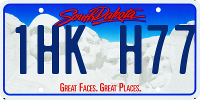 SD license plate 1HKH77
