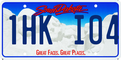 SD license plate 1HKI04