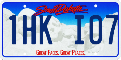 SD license plate 1HKI07