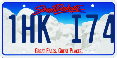 SD license plate 1HKI74