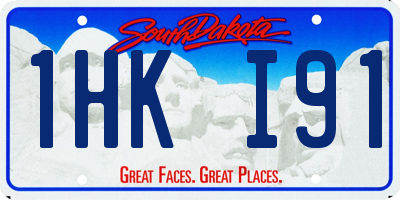 SD license plate 1HKI91
