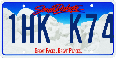 SD license plate 1HKK74