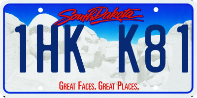 SD license plate 1HKK81