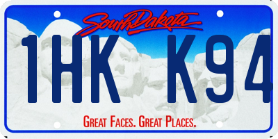 SD license plate 1HKK94