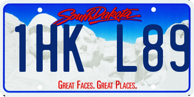 SD license plate 1HKL89