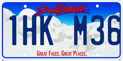 SD license plate 1HKM36