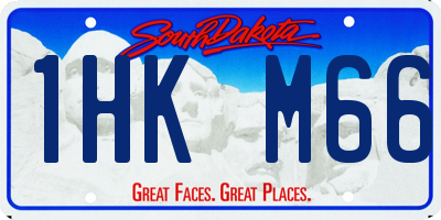 SD license plate 1HKM66