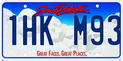SD license plate 1HKM93