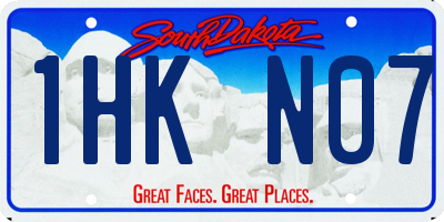 SD license plate 1HKN07