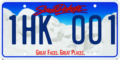 SD license plate 1HKO01