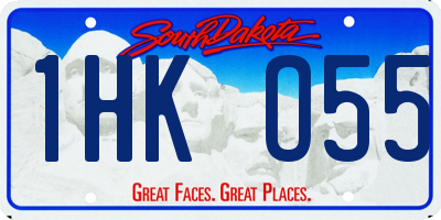SD license plate 1HKO55