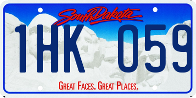 SD license plate 1HKO59