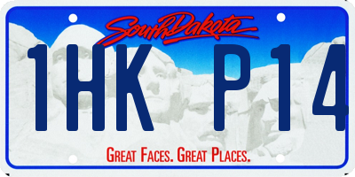 SD license plate 1HKP14