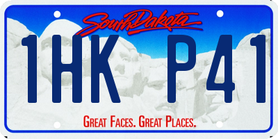 SD license plate 1HKP41