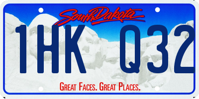 SD license plate 1HKQ32