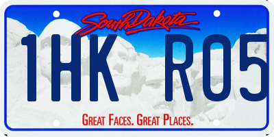 SD license plate 1HKR05