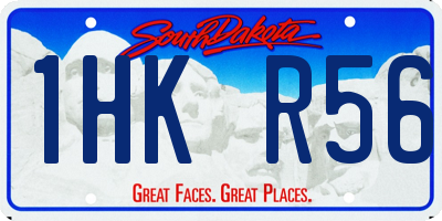 SD license plate 1HKR56