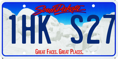 SD license plate 1HKS27