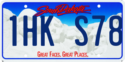 SD license plate 1HKS78