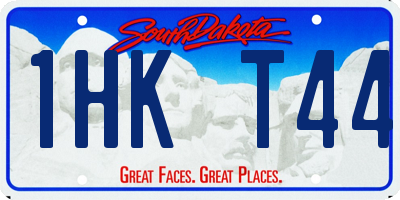 SD license plate 1HKT44