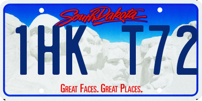 SD license plate 1HKT72