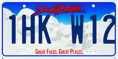 SD license plate 1HKW12