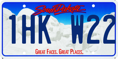 SD license plate 1HKW22