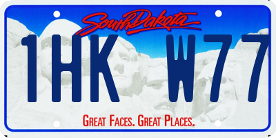SD license plate 1HKW77