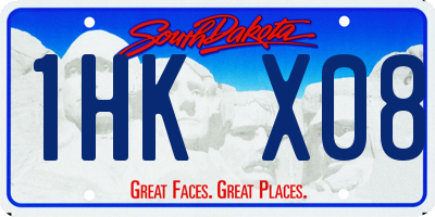 SD license plate 1HKX08