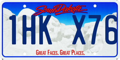 SD license plate 1HKX76