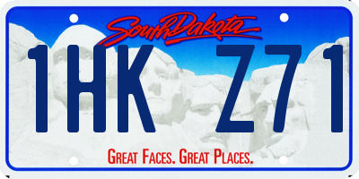 SD license plate 1HKZ71