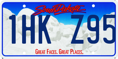 SD license plate 1HKZ95