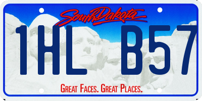 SD license plate 1HLB57
