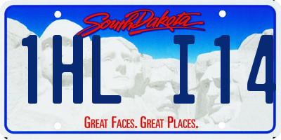 SD license plate 1HLI14