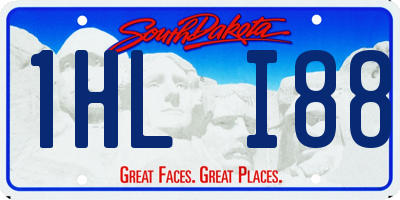 SD license plate 1HLI88