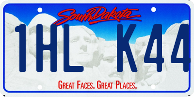 SD license plate 1HLK44