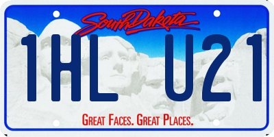SD license plate 1HLU21