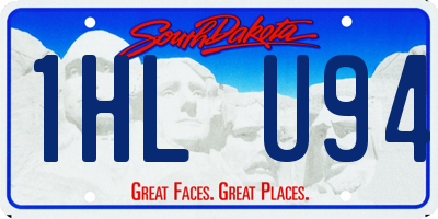 SD license plate 1HLU94