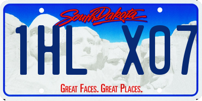 SD license plate 1HLX07