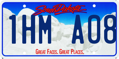 SD license plate 1HMA08