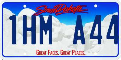 SD license plate 1HMA44