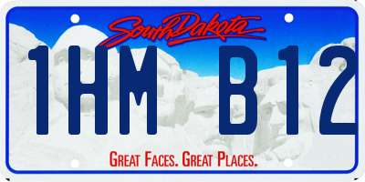 SD license plate 1HMB12