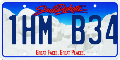 SD license plate 1HMB34