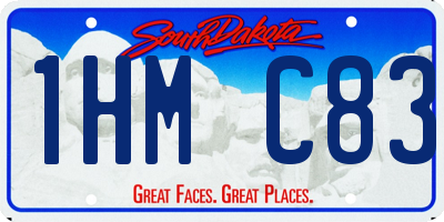 SD license plate 1HMC83