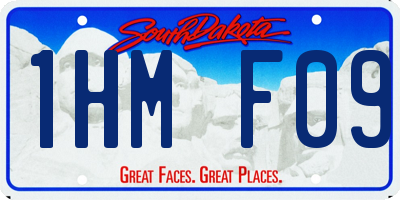 SD license plate 1HMF09